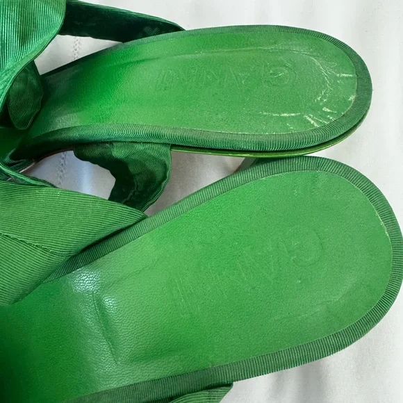 GANNi green lace up kitten heel *BRAT SUMMER* - Picture 3 of 5